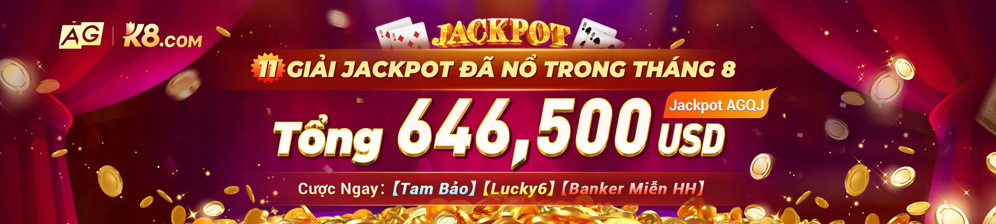 thưởng jackpot k8